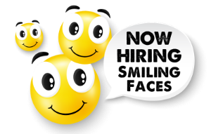 hiring smiling faces