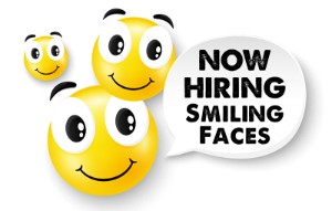 hiring smiling faces