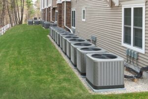 line-up of heat pumps